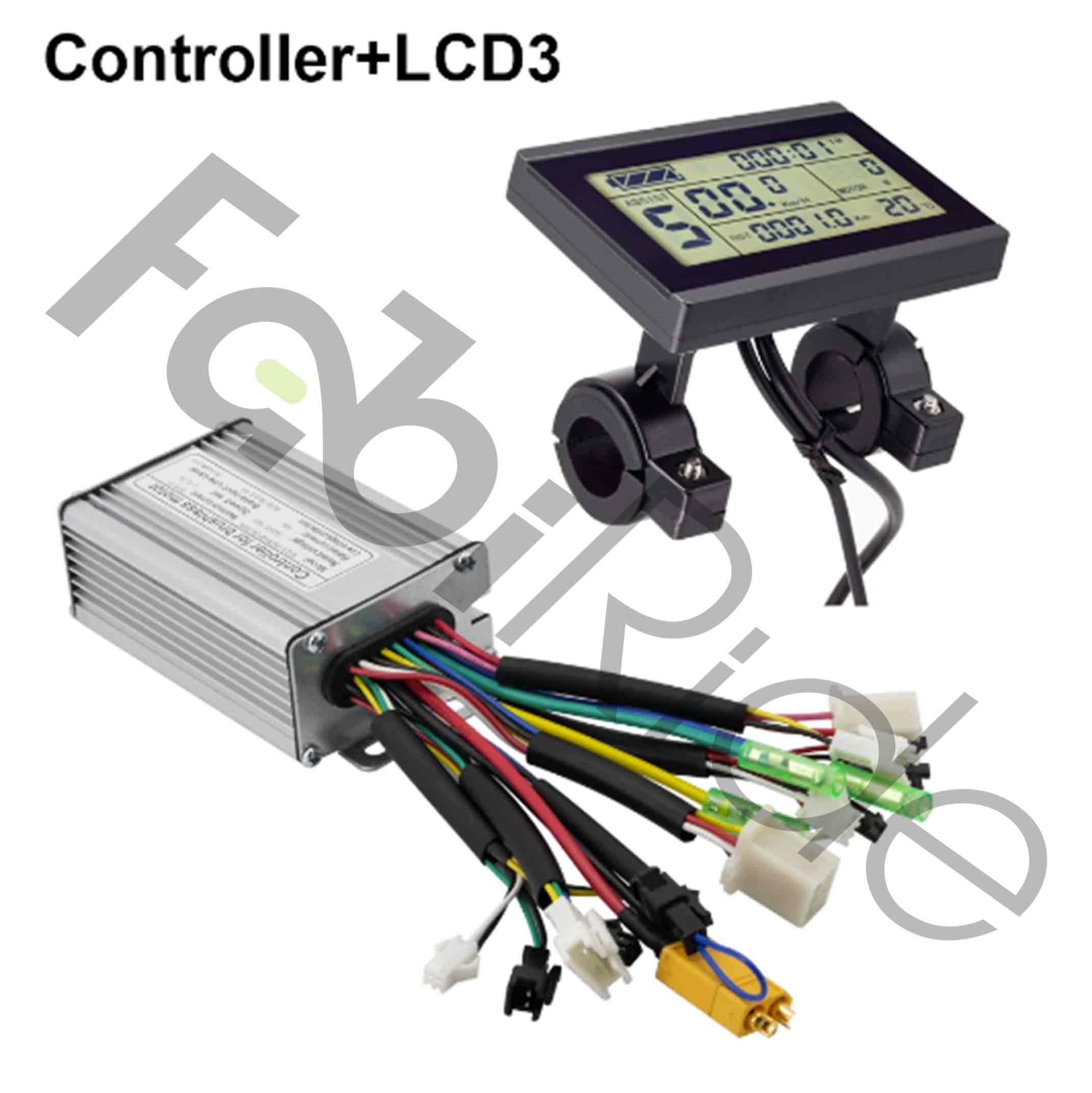 48V 1500W KT Variklio valdiklis su ekranu LCD3