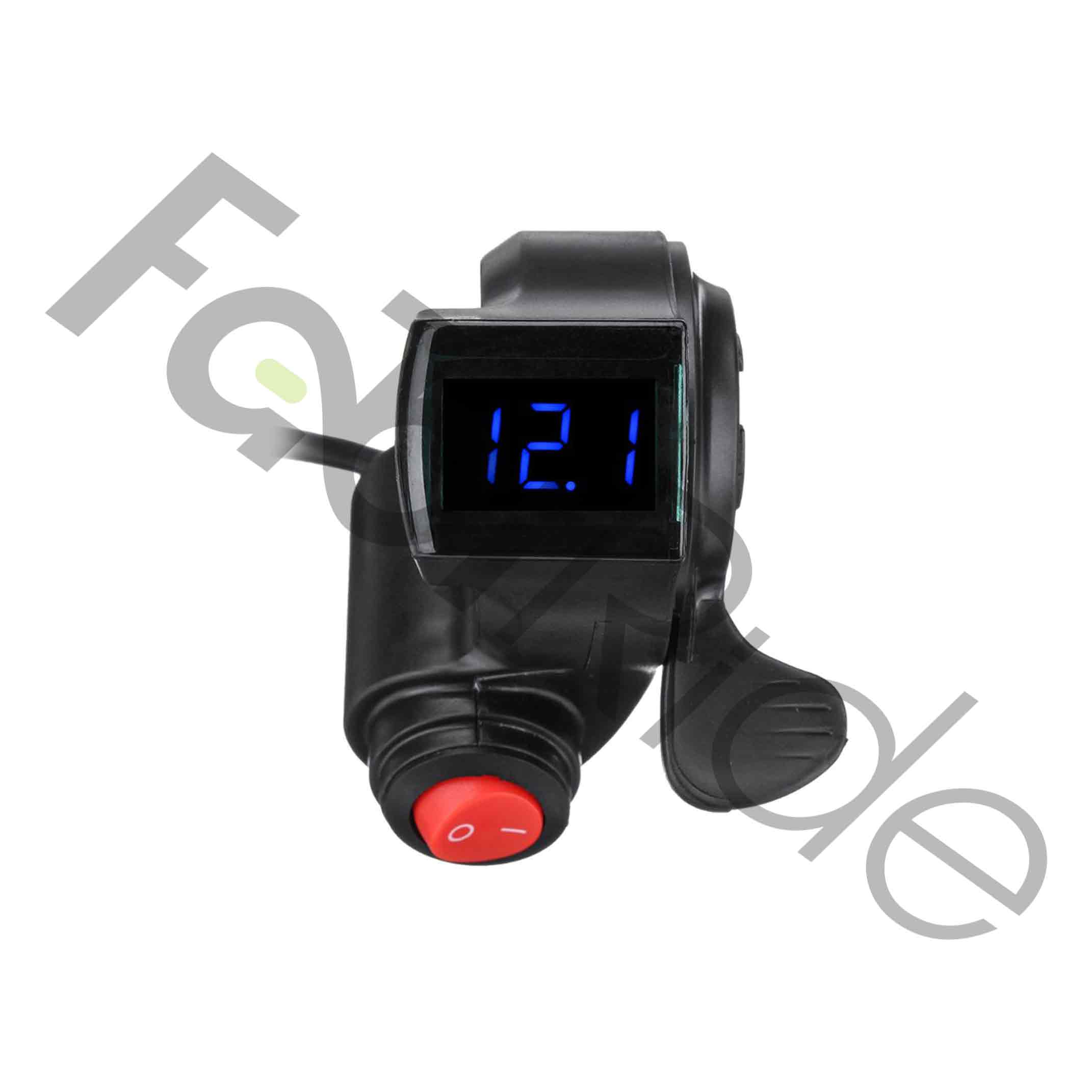 Akceleracijos rankena su indikatoriumi ir mygtuku | Gazo rankena (12–84 V) – Bild 2