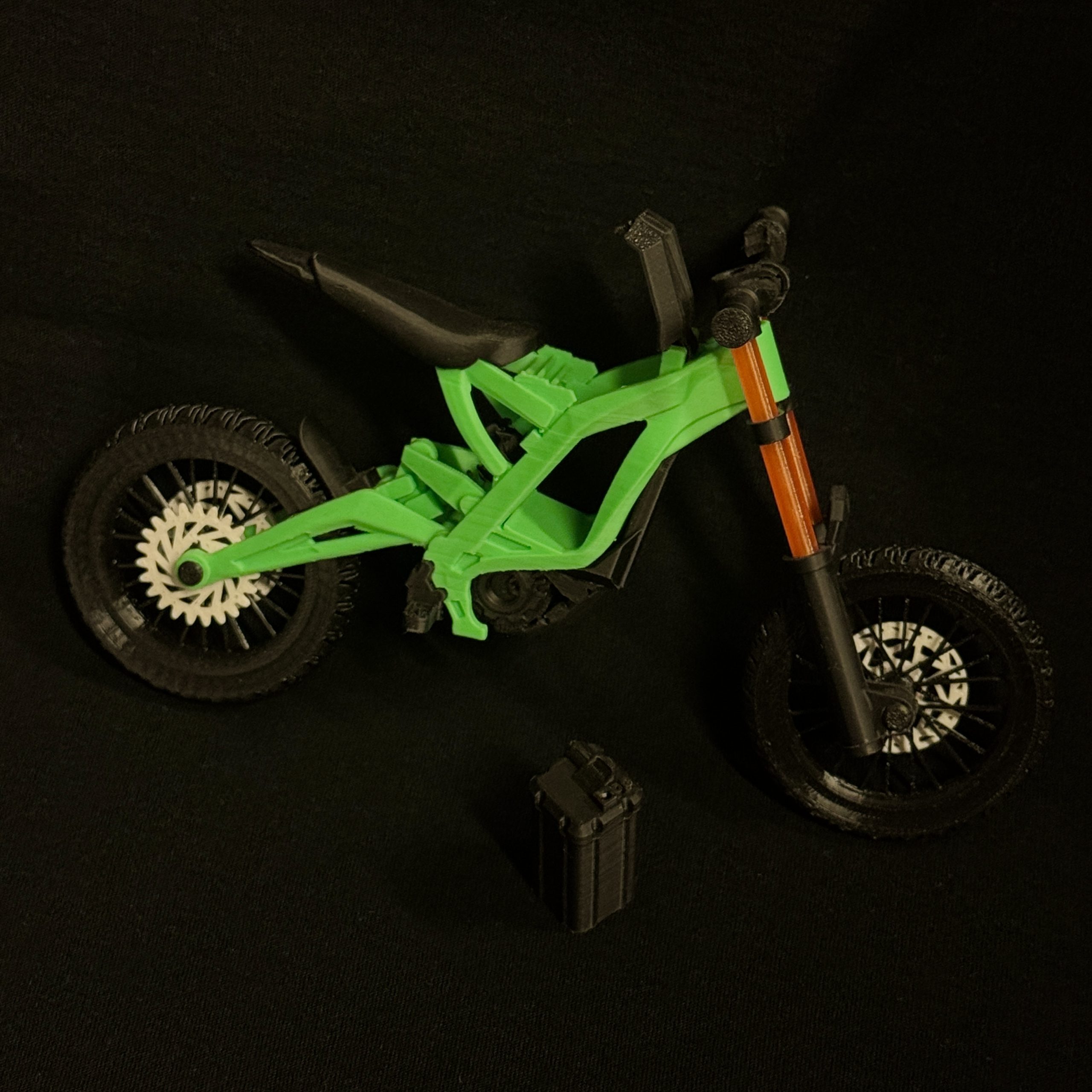 SurRon Mini 3D žalias su nuimamu baterijos bloku