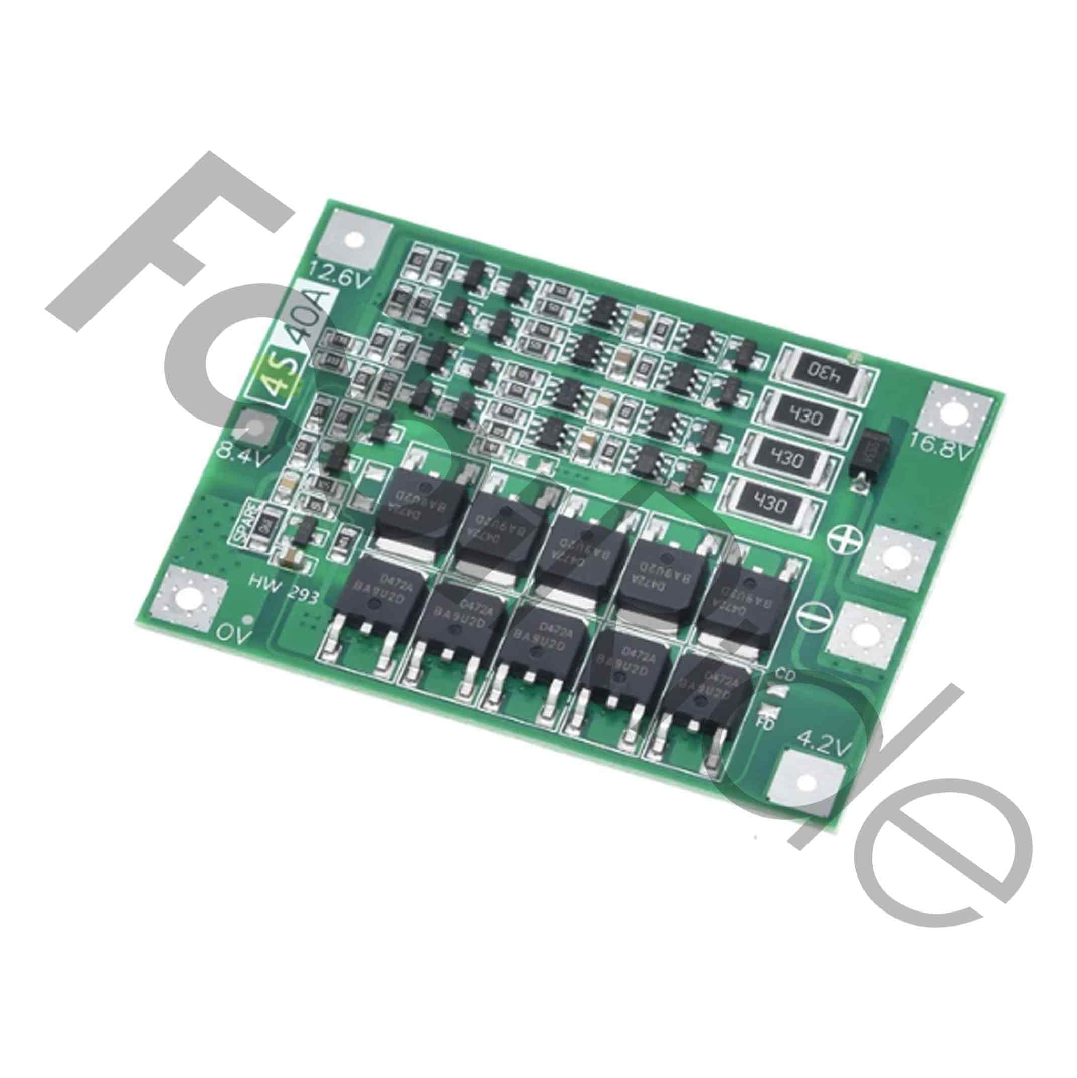 BMS 4S 14,4V 40A Schutzplatine für Li-Ion und Li-Po Akkupacks