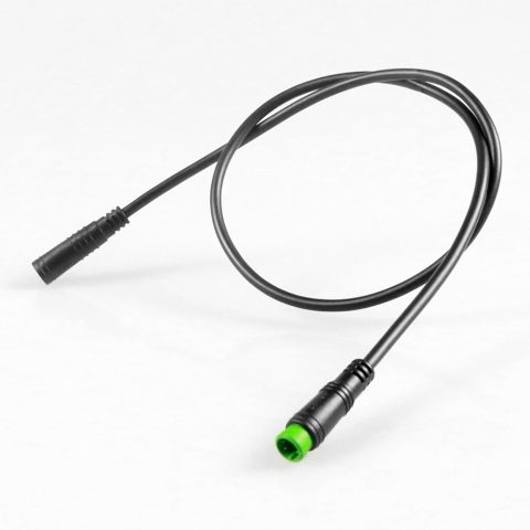 Higo 5 Pin Verlängerungskabel in Schwarz mit Stecker und Buchse für E-Bikes