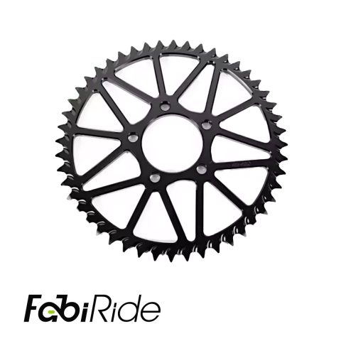 Couronne arrière FabiRide 7075-T6 anodisée noire pour Sur-Ron Light Bee