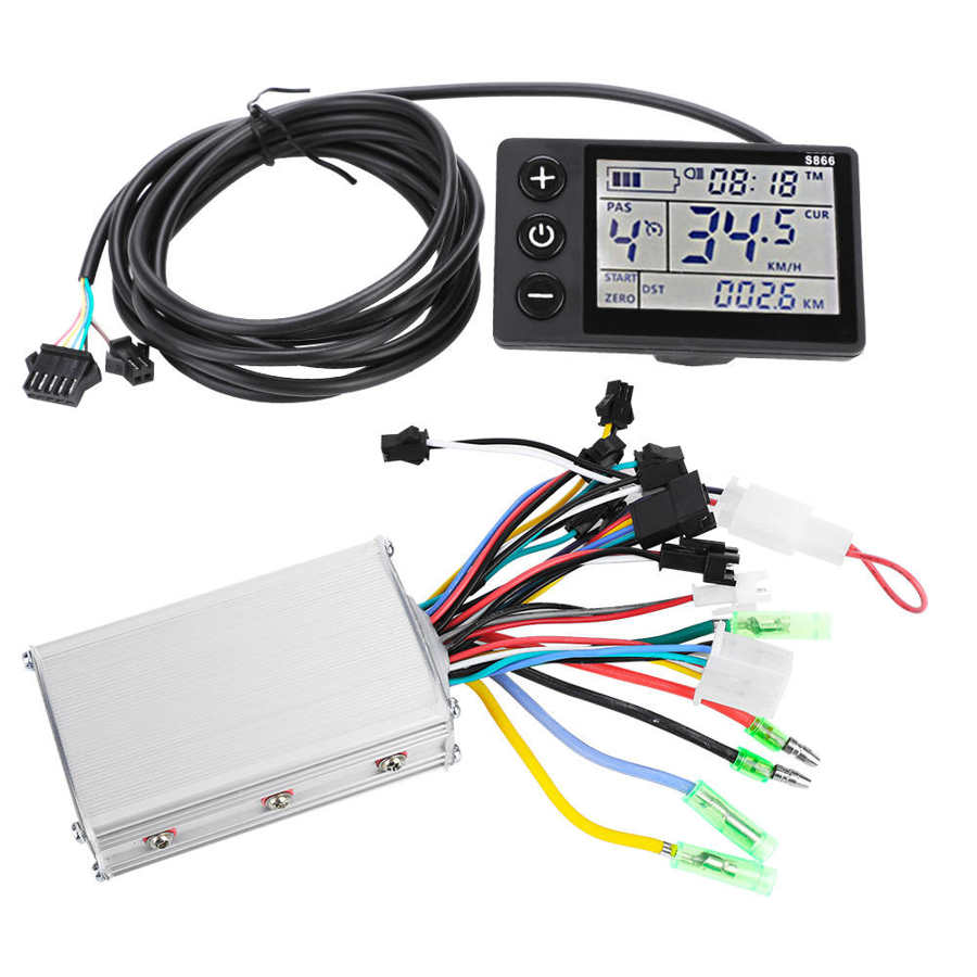 36V/48V 350W Motorcontroller mit Display für E-Bikes und E-Scooter