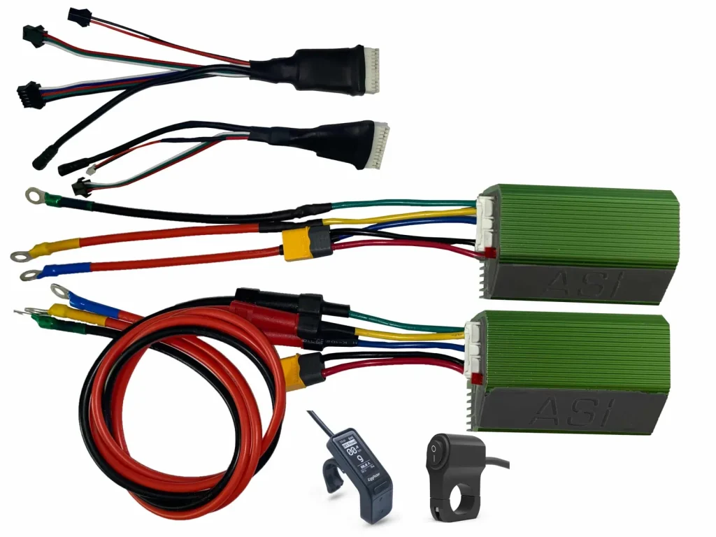 INOKIM OXO Kit mit zwei ASI BAC855, dem Display Eggrider V2 und dem Ein- und Ausschalter
