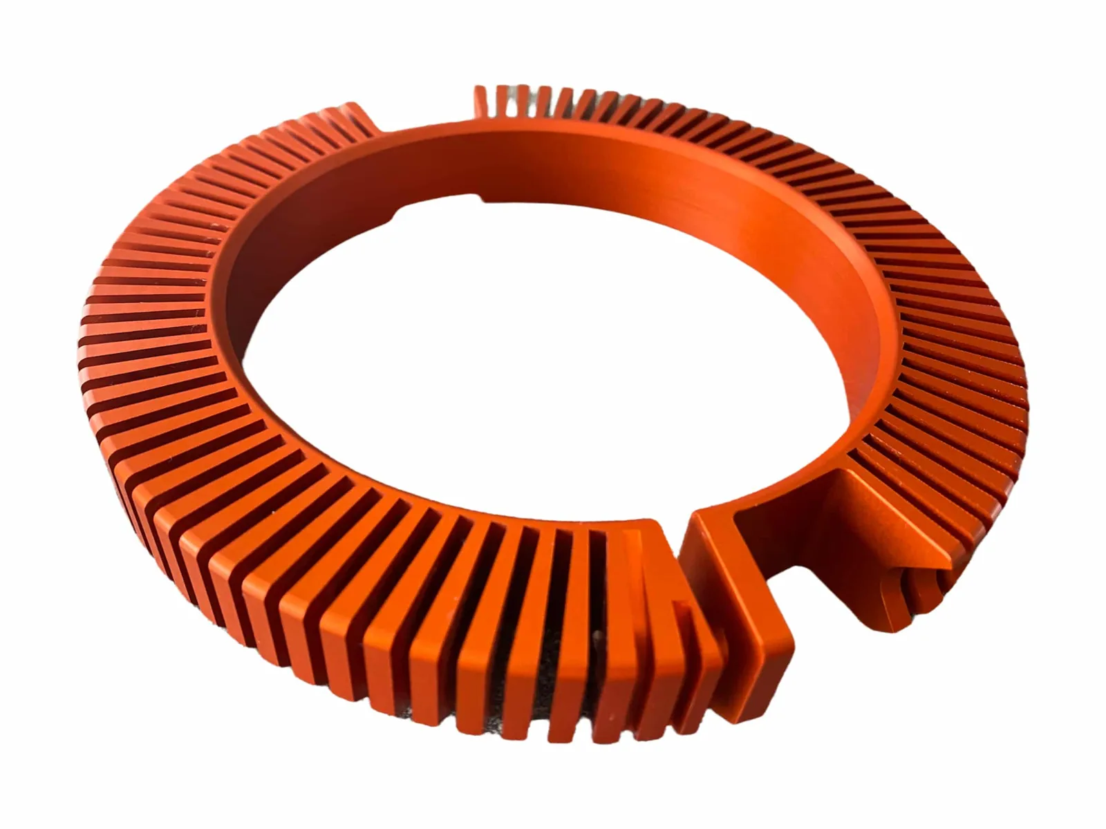 Aluminium motor cooling radiator in orange for the INOKIM OX and OXO motor